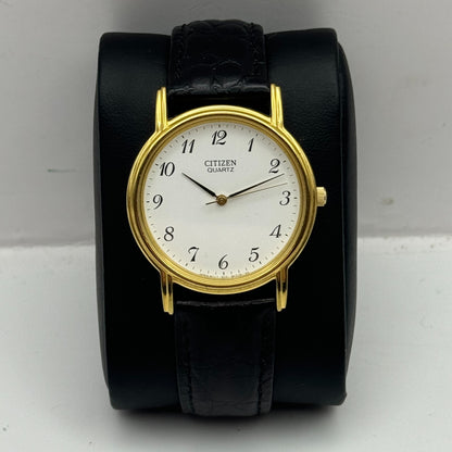 33mm Working Citizen 6031-S018161 White Dial Quartz Watch New Battery 9 Inches