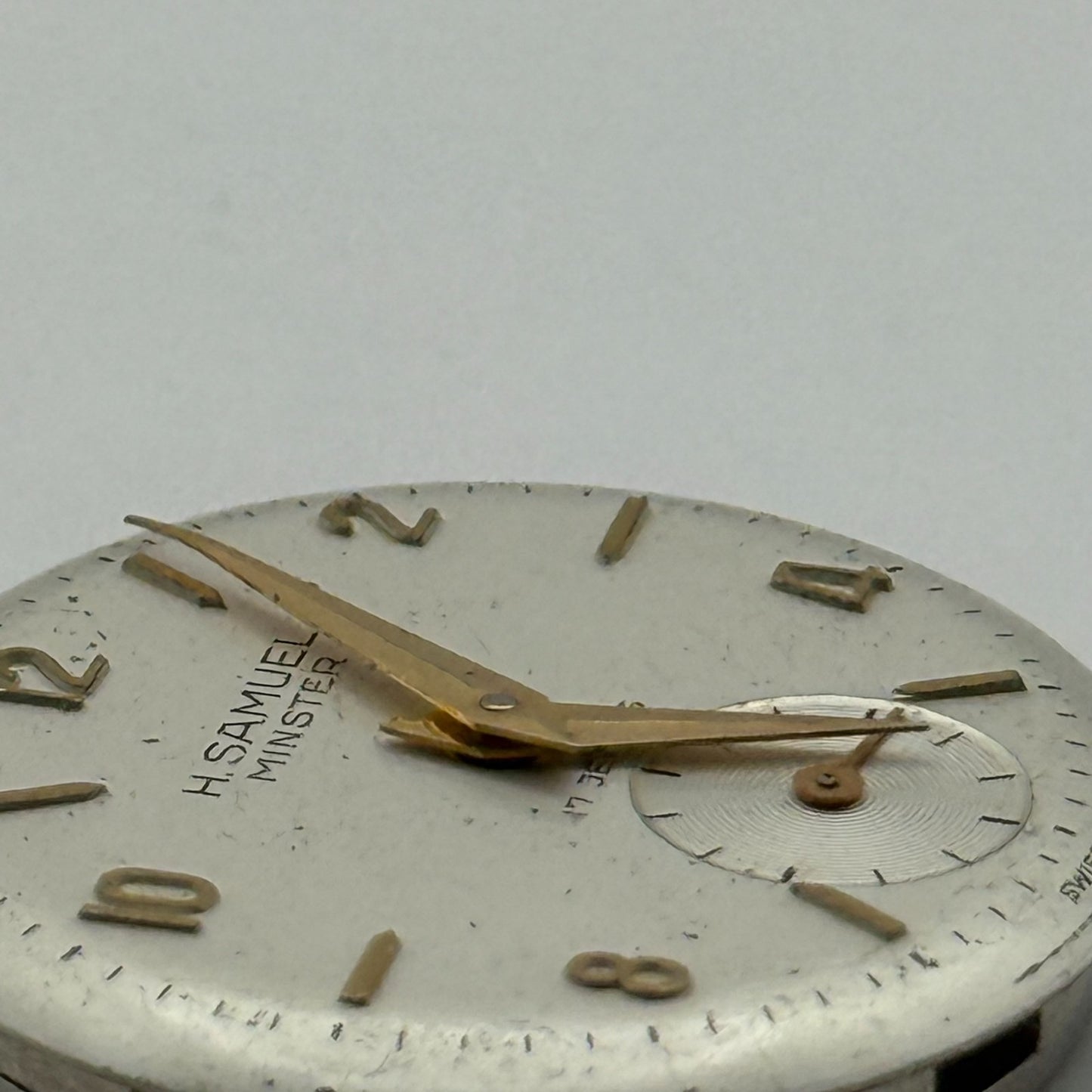 FHF 70 Watch Movement H Samuel Manual Wind Vintage Swiss Parts Repair 23.4mm