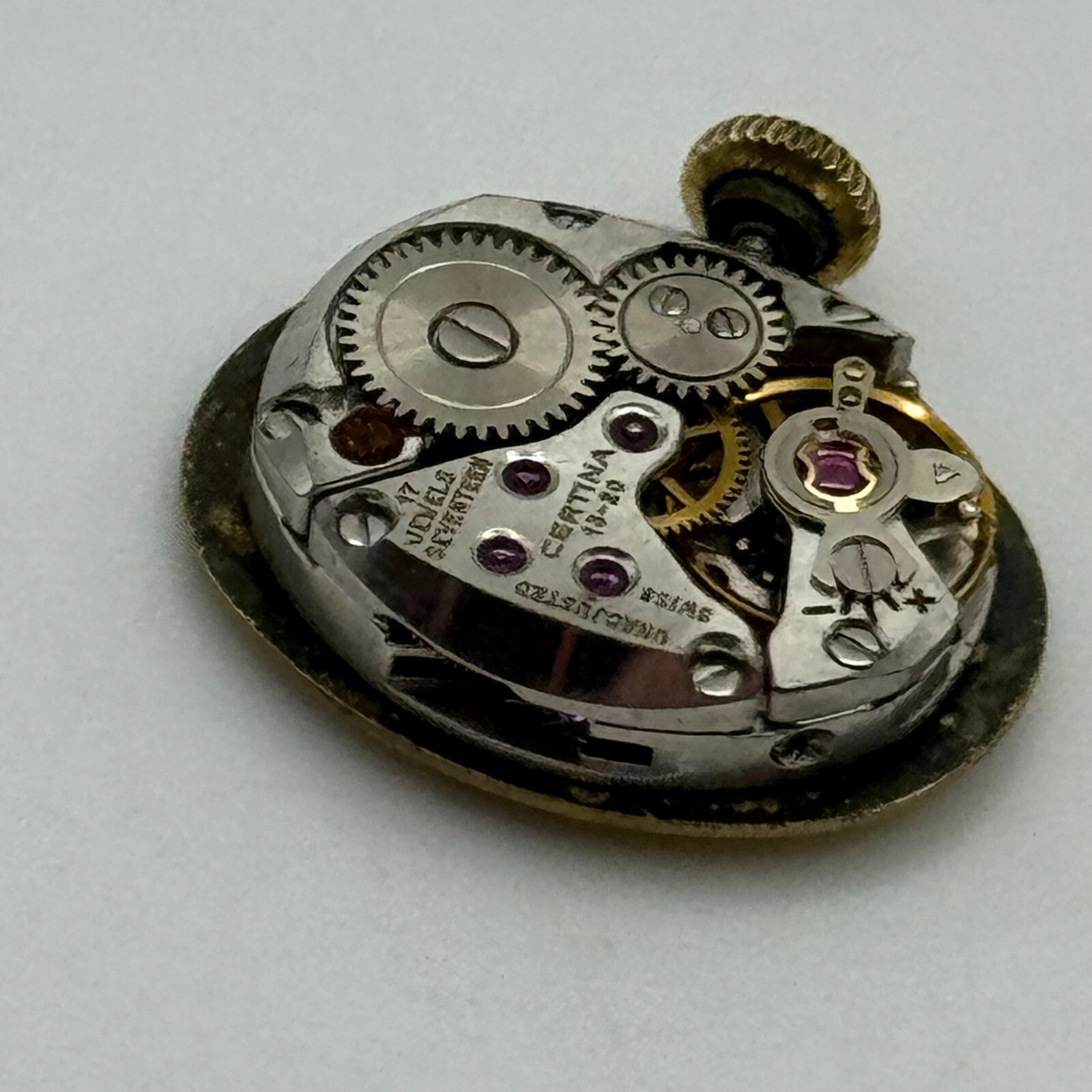 13mm Ladies Certina 13-20 Balance Ok Manual Wind 17 Jewels Watch Movement PARTS