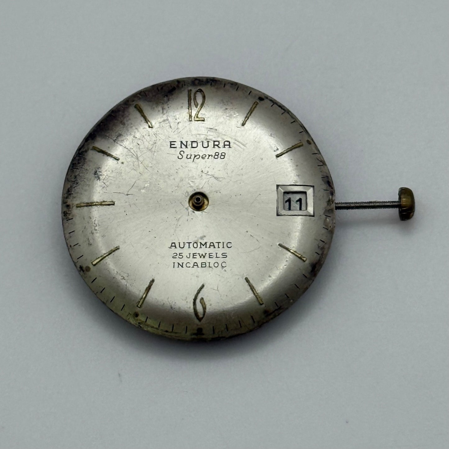 Kasper 1451 Automatic Watch Movement Vintage For Parts Or Repair 25.9mm