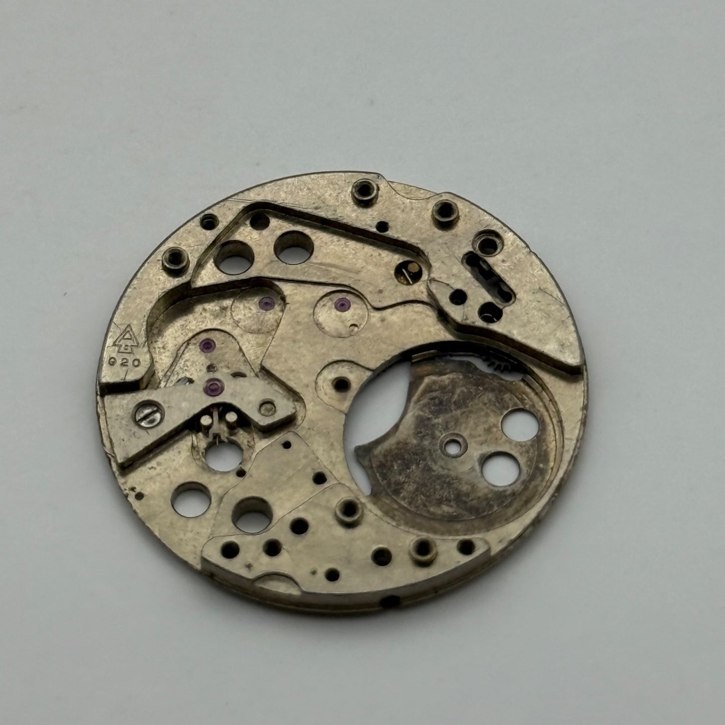 Amida 920 Watch Movement Main Plate Manual Wind Vintage Swiss Parts 26.9mm