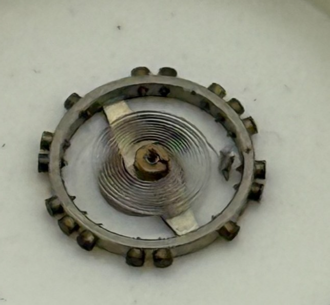 AS 976 1012 Balance Wheel Complete And Spring Inca 532 M Watch Movement Parts