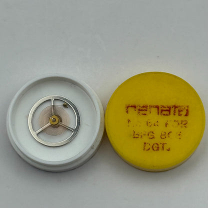 BFG 866 Balance Wheel Complete And Spring Renata 64 Watch Movement Parts NOS 