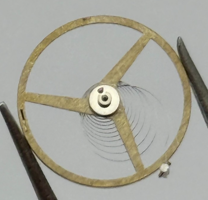 ST 96 Balance Wheel Complete And Spring 11 1/2''' 1268 M Watch Movement Parts