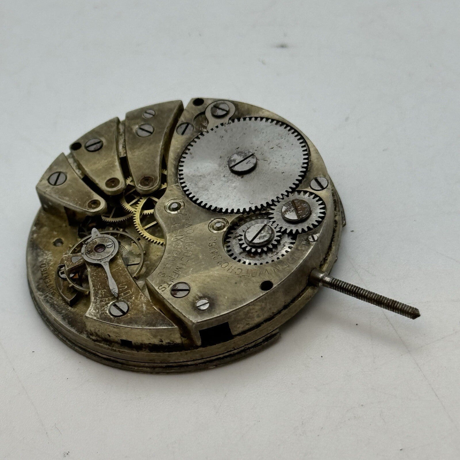 42.7mm Manual Wind Buren Watch Co Higher Grade Pocket Watch Movement FOR PARTS