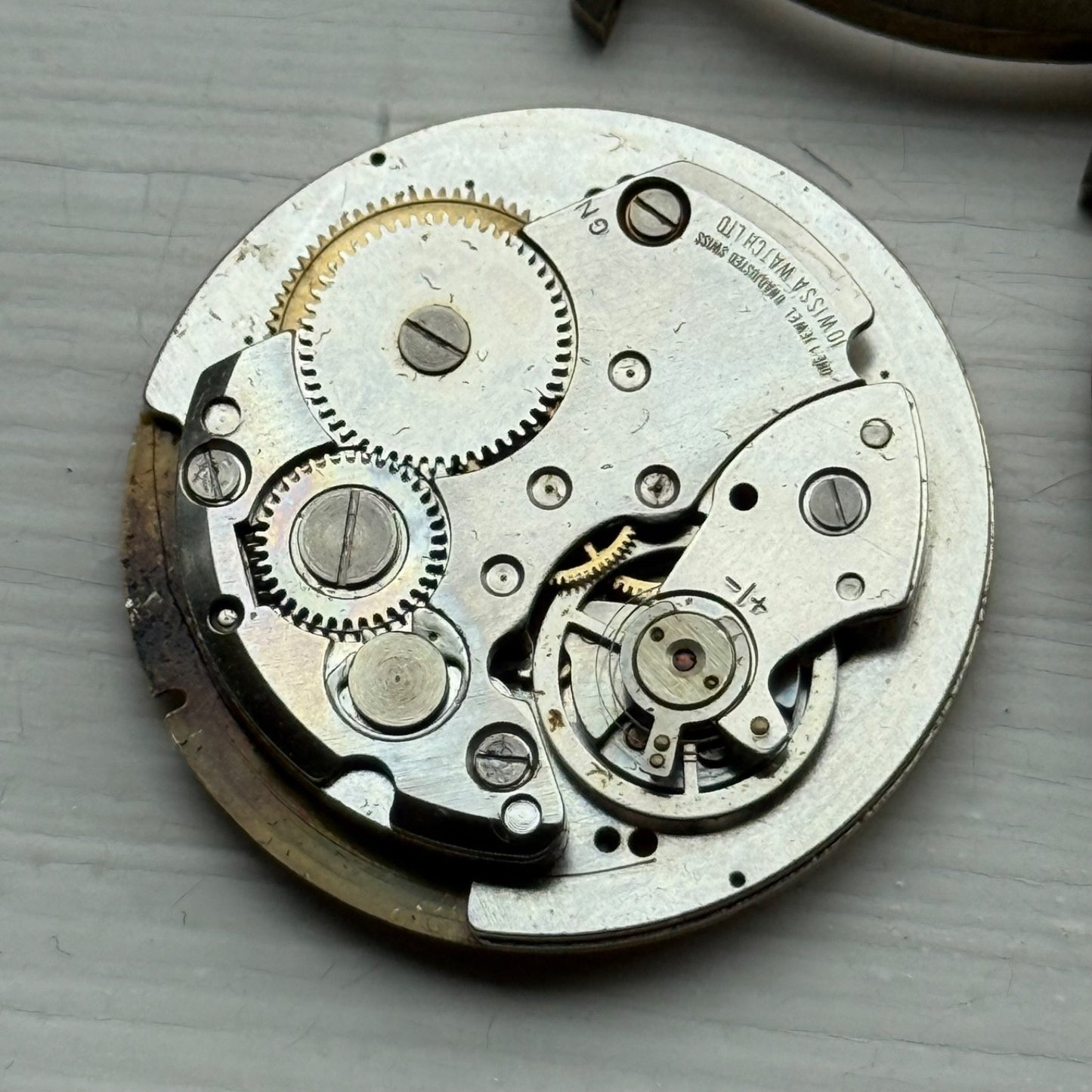 38mm Jowissa Watch Co Unbreakable Spring Vintage Manual Wind Watch PARTS REPAIR