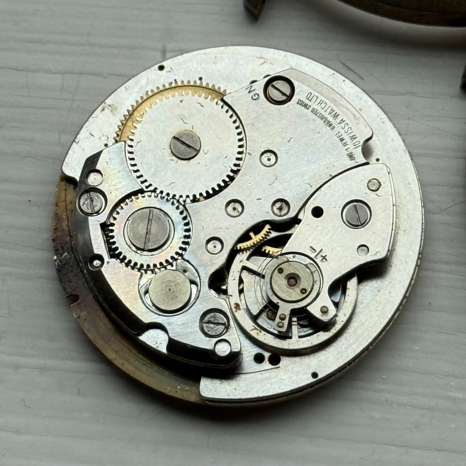 38mm Jowissa Watch Co Unbreakable Spring Vintage Manual Wind Watch PARTS REPAIR