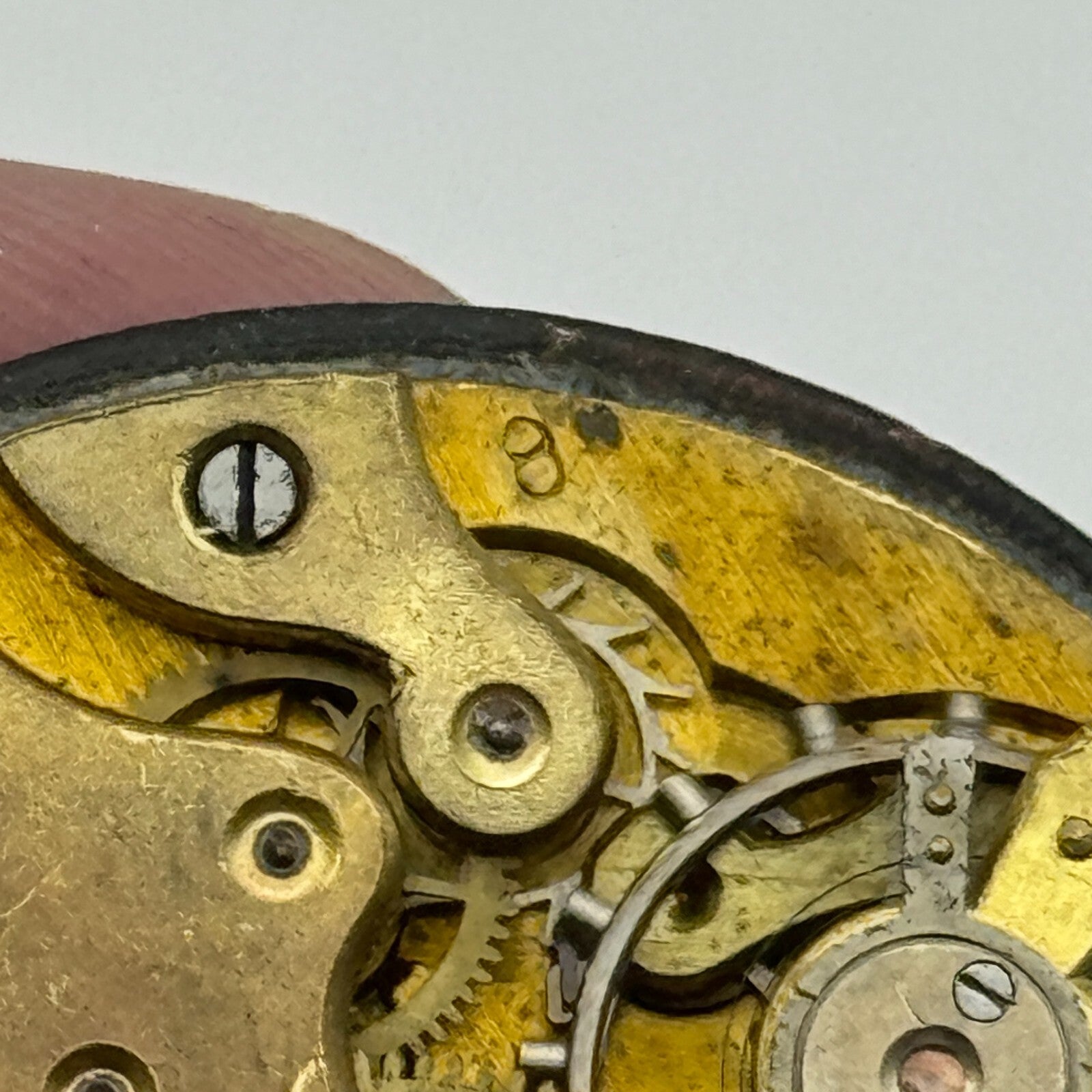 43.2mm Vintage Open Face Sub Seconds Balance Ok Pocket Watch Movement PARTS