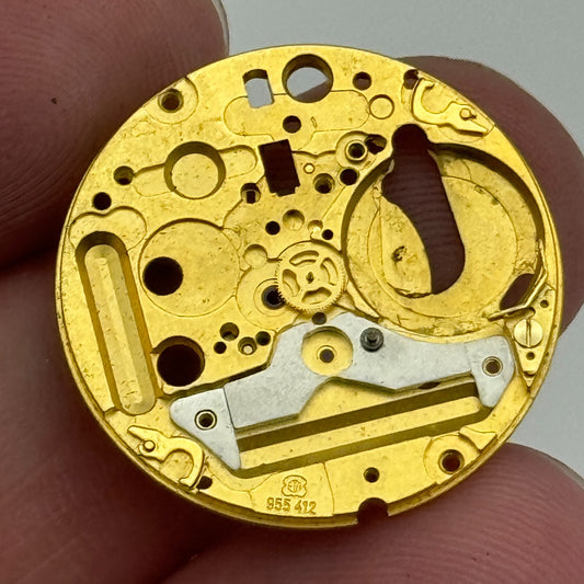 23.8mm ETA 955.412 Partial Quartz Swiss Watch Movement Vintage PARTS SPARES