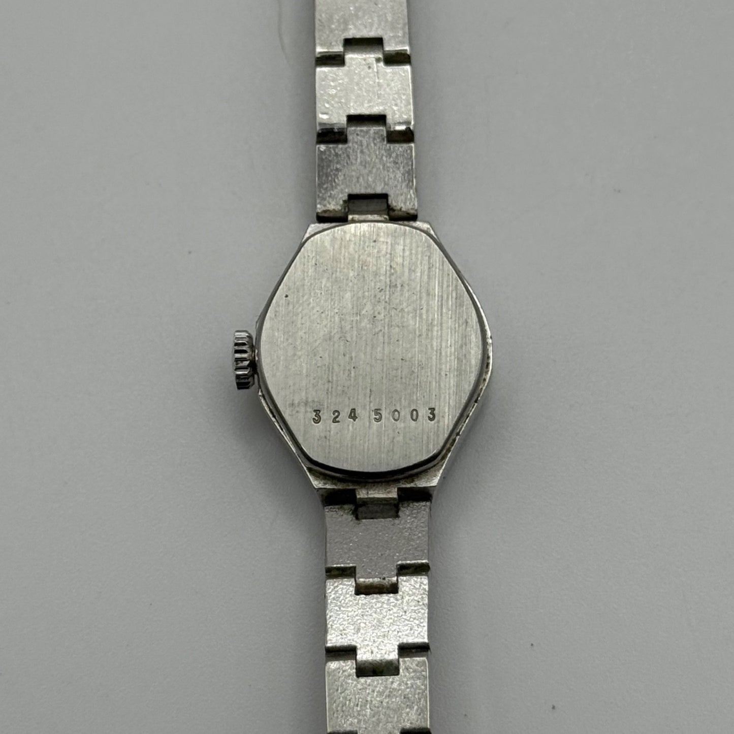 19mm Running Vintage Ladies Rotary Swiss Silver Tone Manual Wind Watch PARTS