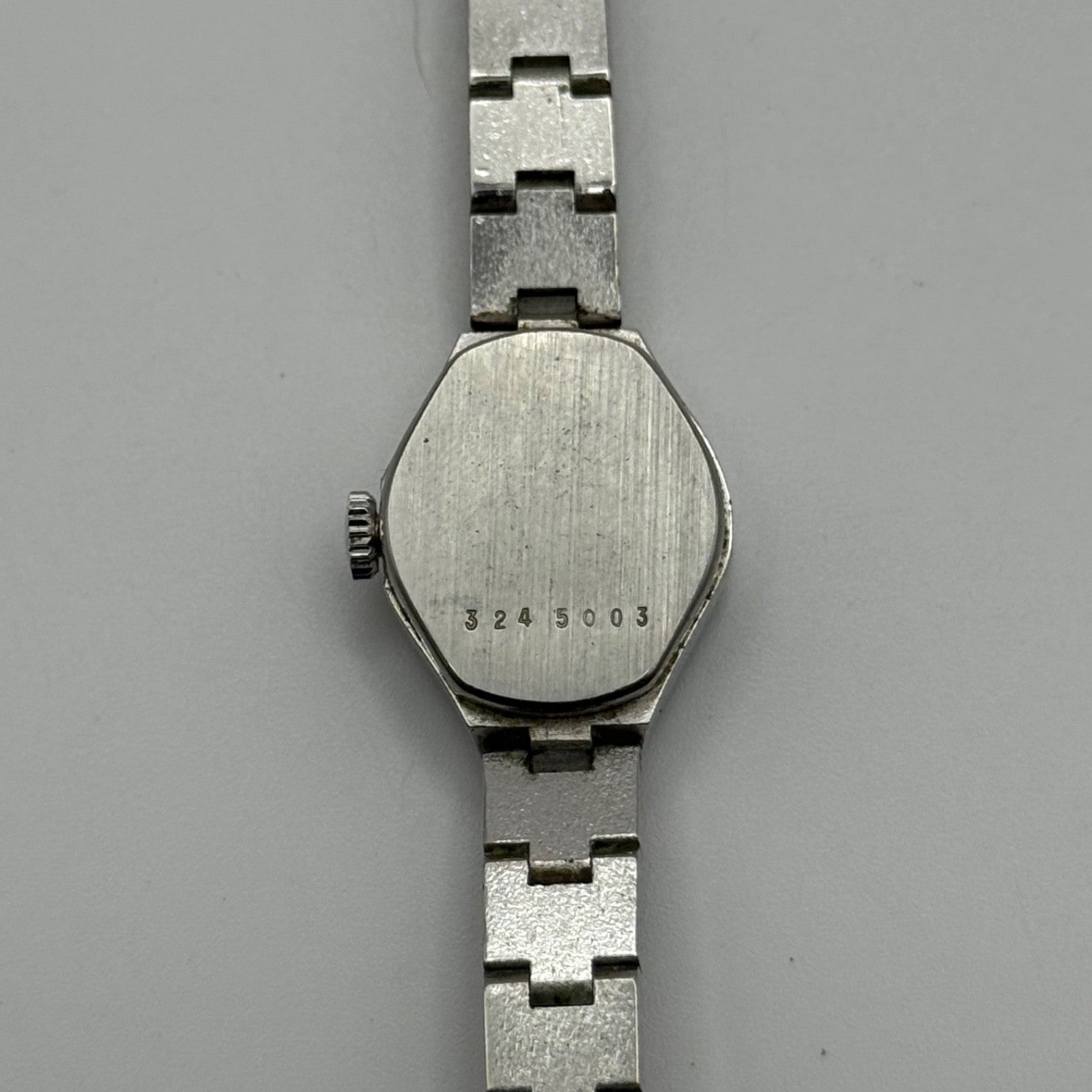 19mm Running Vintage Ladies Rotary Swiss Silver Tone Manual Wind Watch PARTS