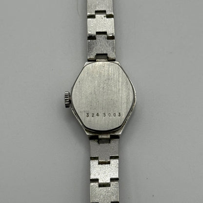 19mm Running Vintage Ladies Rotary Swiss Silver Tone Manual Wind Watch PARTS