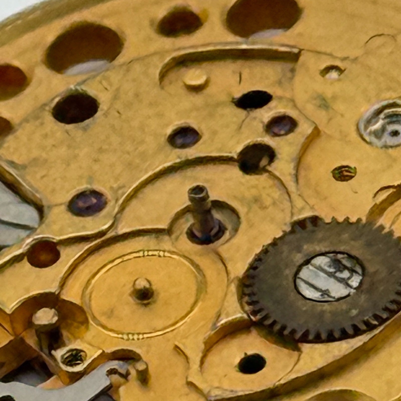 Tissot Omega 2481 Automatic Incomplete Watch Movement Vintage Swiss Parts Repair