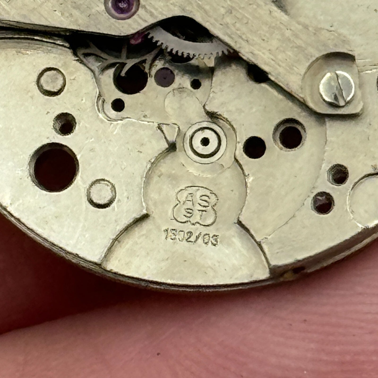 25.9mm Nivada AS ST 1802/03 Partial Manual Wind Swiss Watch Movement PARTS SPARE
