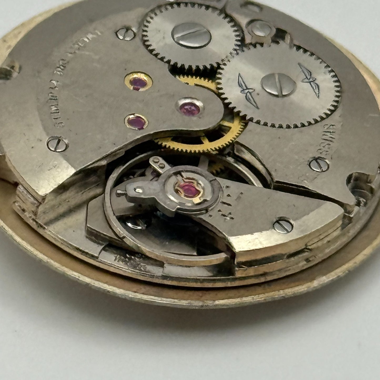 AS 1702/03 Rotary Date Watch Movement Manual Wind Vintage Parts Repair 25.8mm