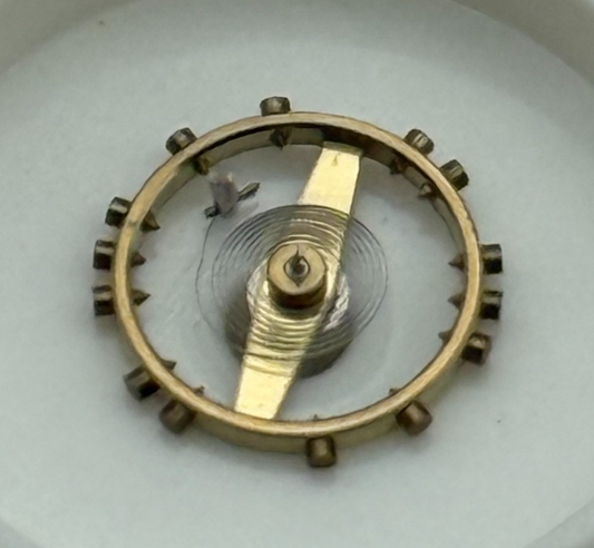 FEF 370 371 Balance Wheel Complete And Spring  176 Watch Movement Parts NOS