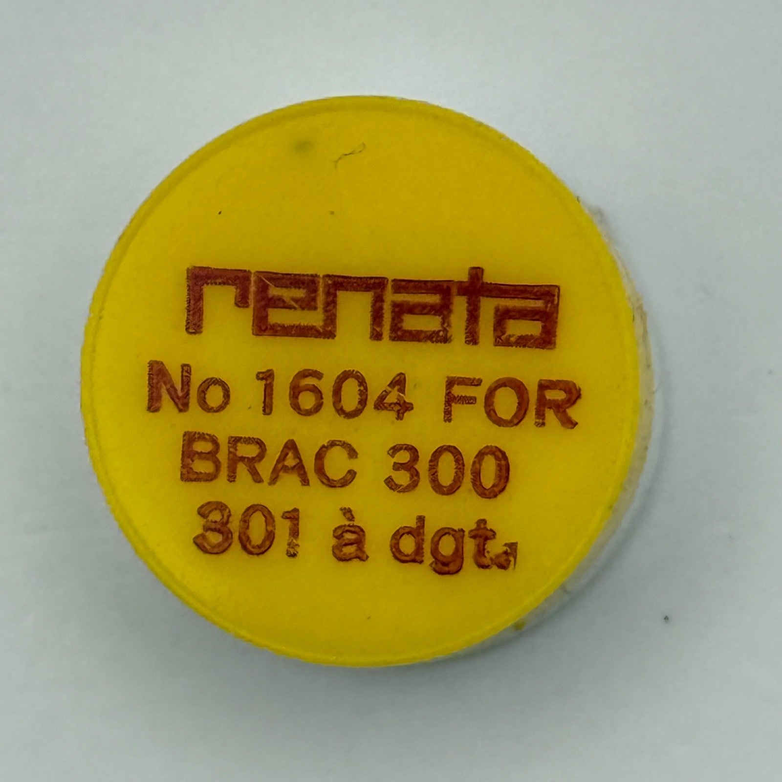 BRAC 300, 301 Balance Wheel Complete And Spring a dgt. 1604 Watch Movement Parts