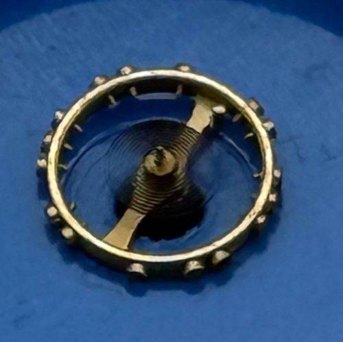 Omega R11.5 Balance Wheel Complete And Spring 530 Watch Movement Parts NOS 