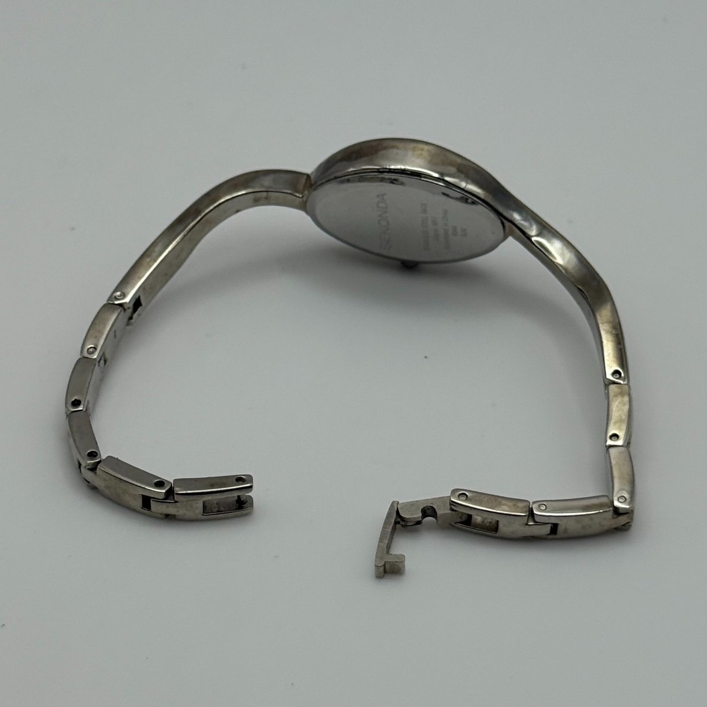 Sekonda Ladies Quartz Watch Crystal Accents Silver Tone Bracelet Working 17mm