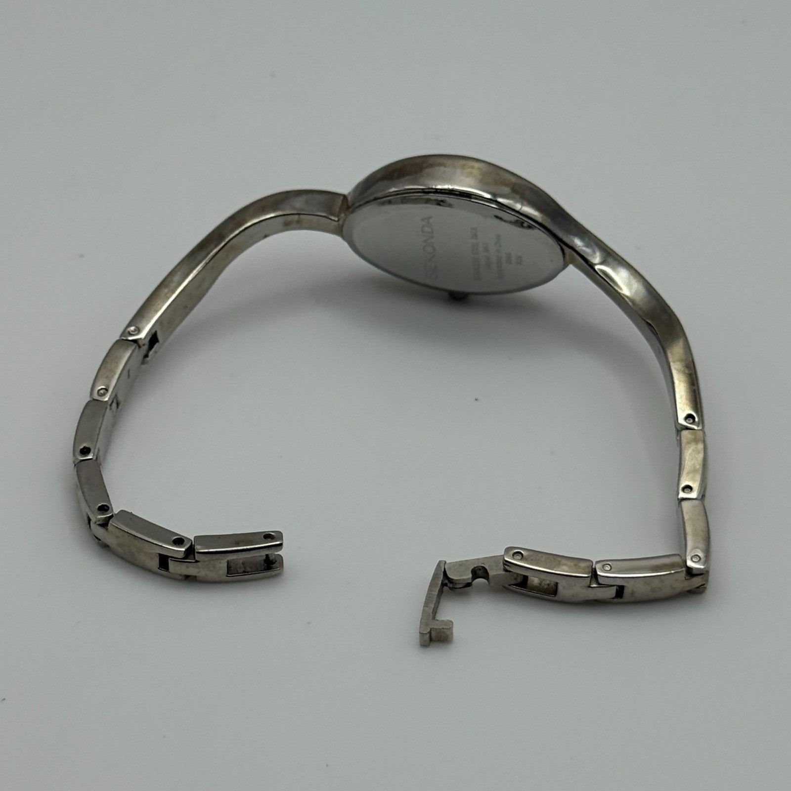 Sekonda Ladies Quartz Watch Crystal Accents Silver Tone Bracelet Working 17mm