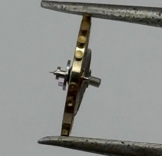 AS 970 Balance Wheel Complete And Spring 28 M Watch Movement Parts NOS