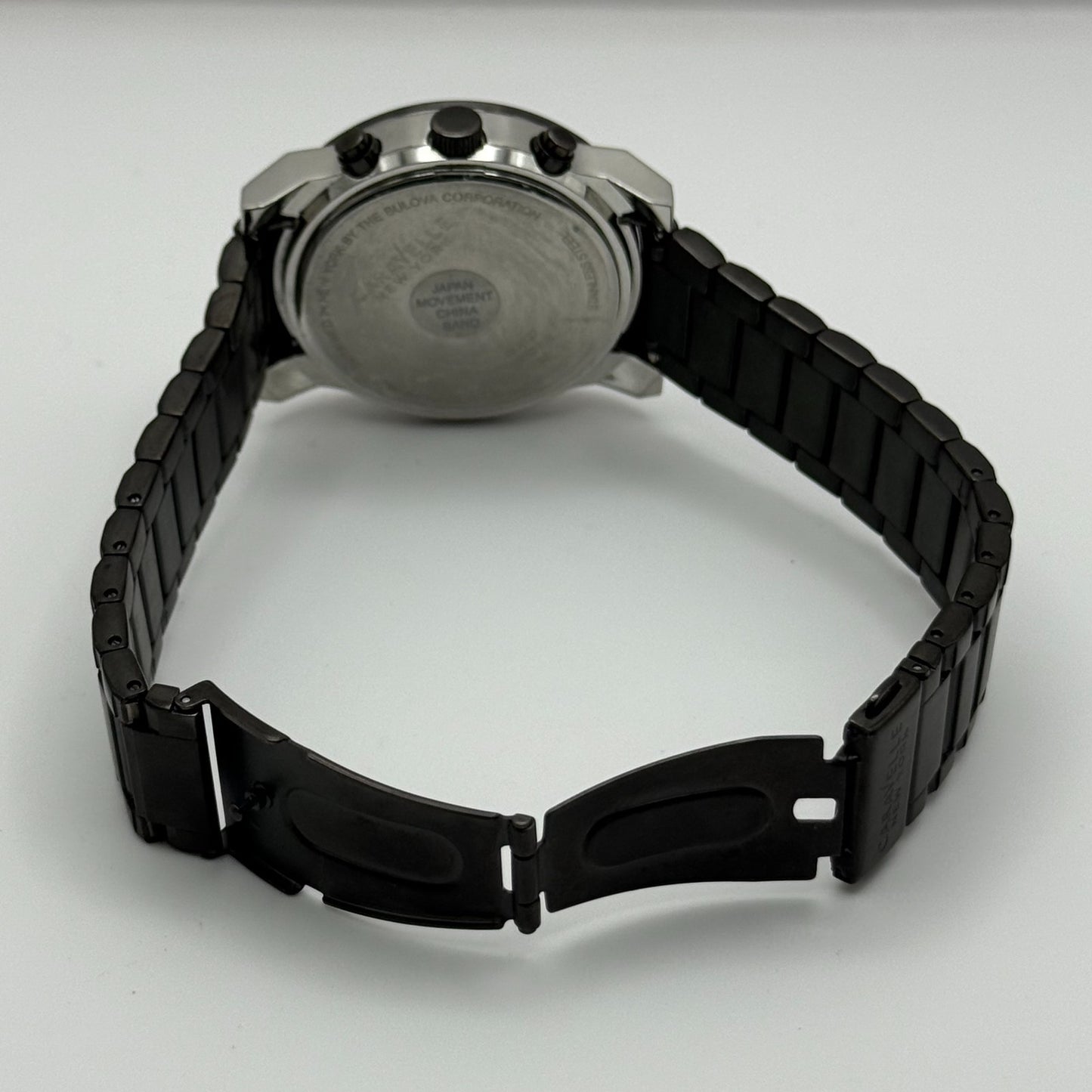 Caravelle New York Men's Chronograph Quartz Watch Japan 43mm PARTS REPAIR