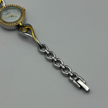 22mm Working Ladies Sekonda Two Tone Jewelled Quartz Japan Watch 6.75 Inches