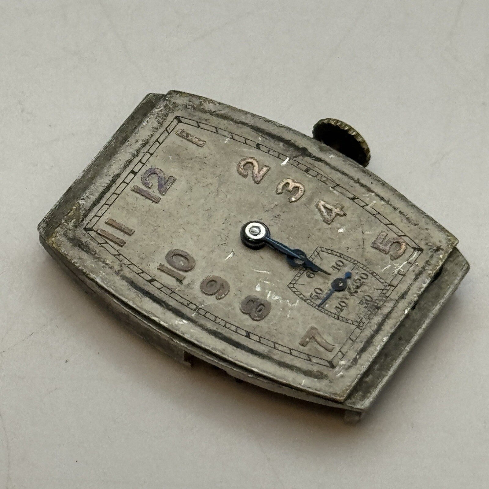 20mm Art Deco High Quality Tank Watch Movement Dial Hands Restoration Repair