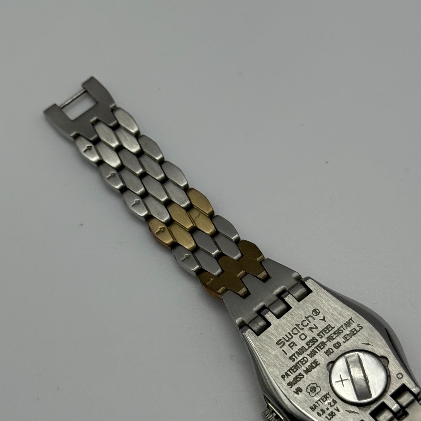 2007 Swatch Irony Ladies Quartz Watch Two-Tone Bracelet Swiss 24mm PARTS REPAIR