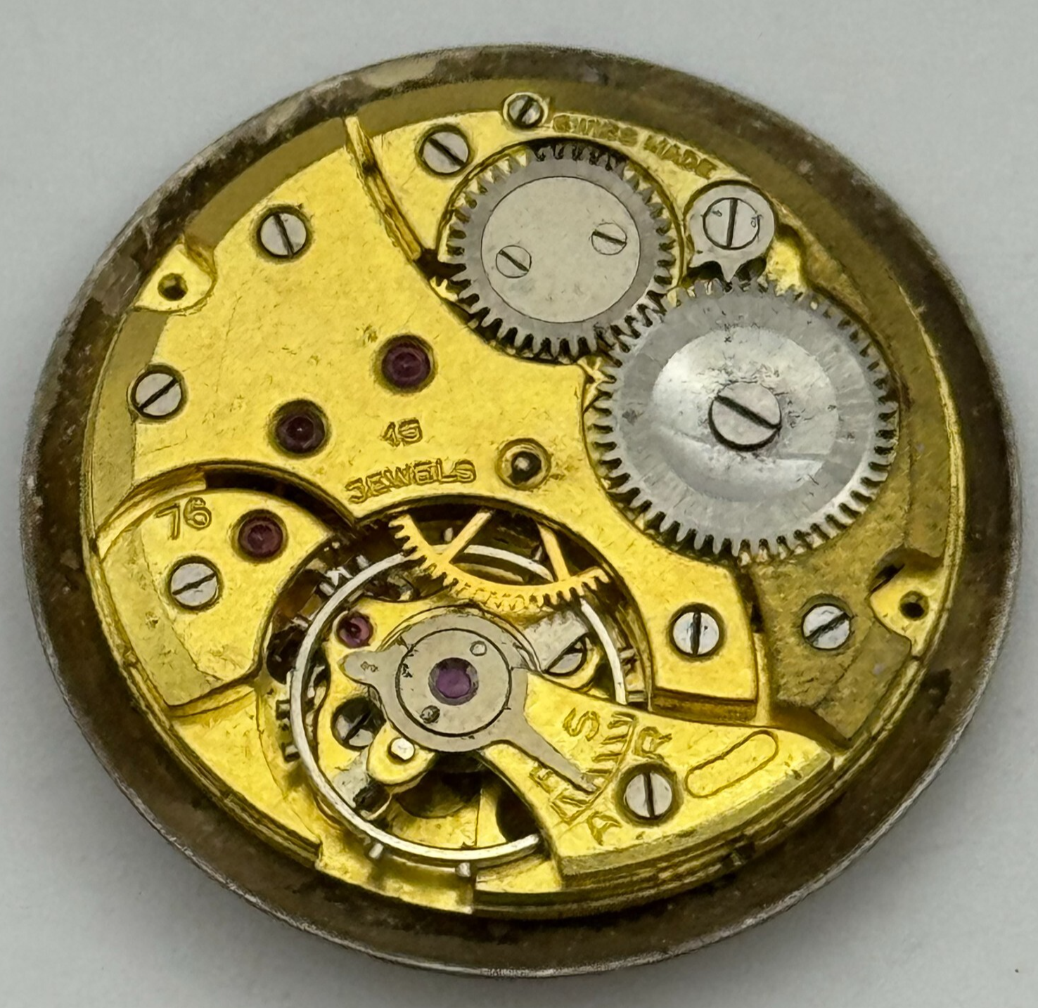 23.1mm Rotary Maximus Vertex Revue 76 Manual Wind Watch Movement Vintage PARTS