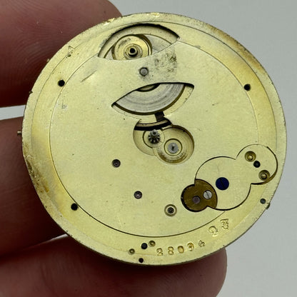 38.5mm Antique Unidentified Key Wound Pocket Watch Movement PARTS SPARES REPAIRS