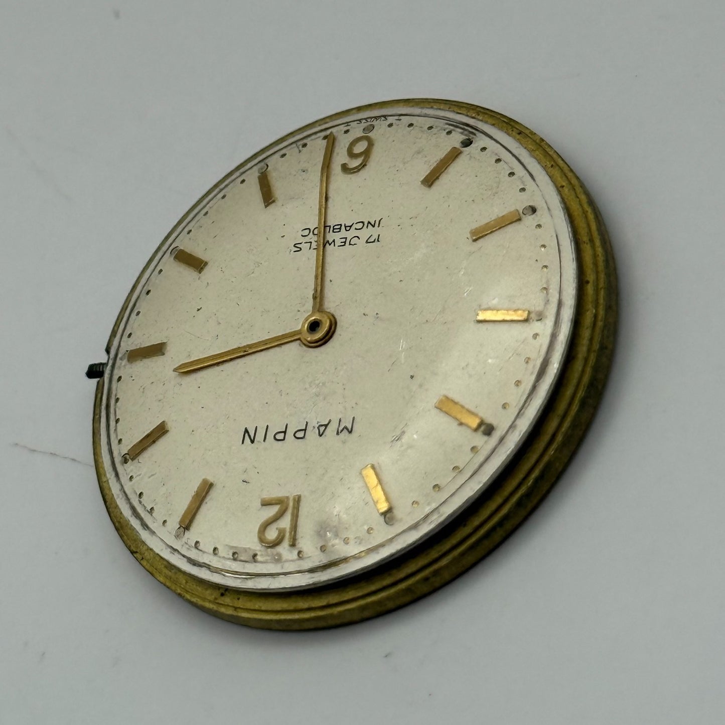 FHF 72 Watch Movement Mappin Manual Wind Vintage Swiss Parts Repair 31.6mm