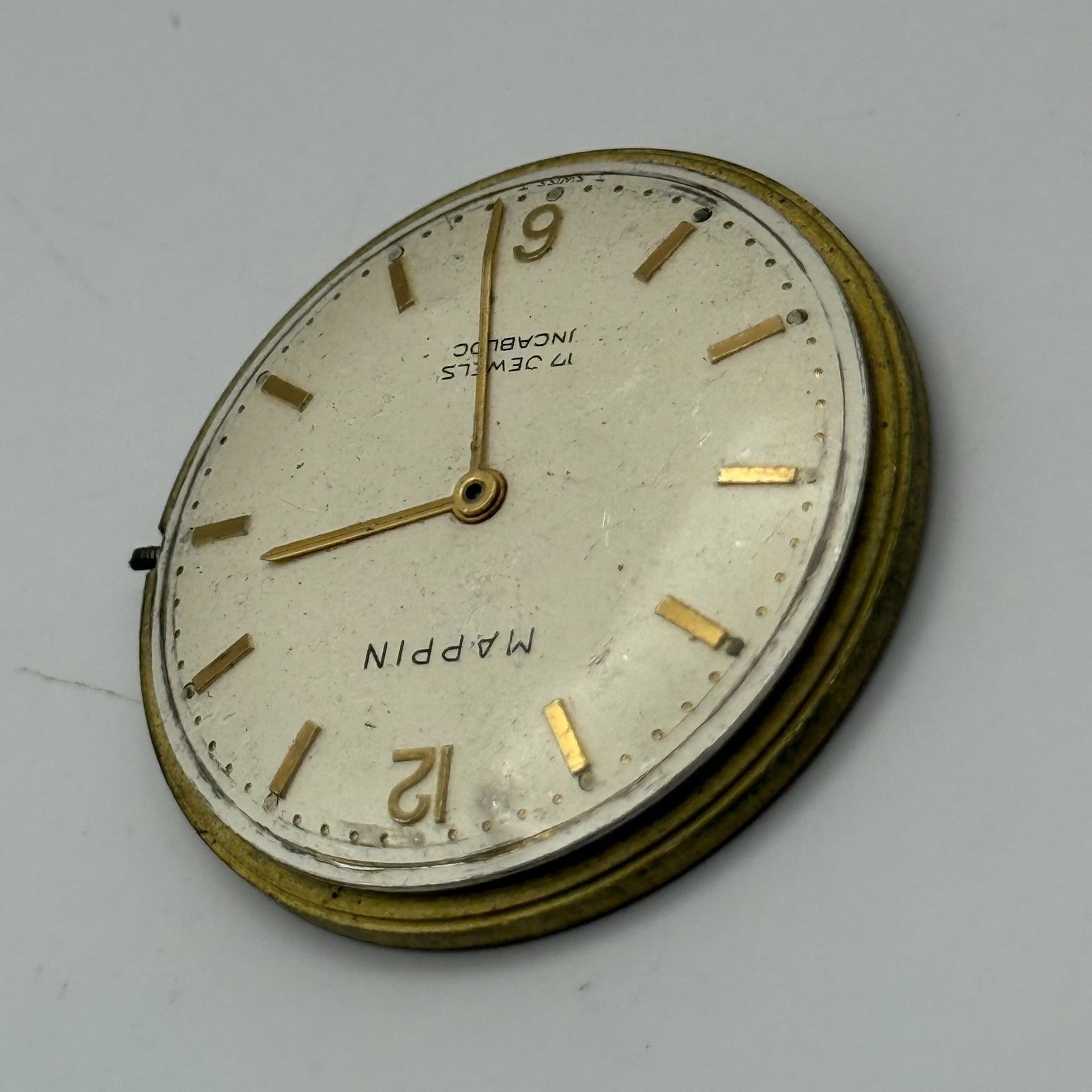 FHF 72 Watch Movement Mappin Manual Wind Vintage Swiss Parts Repair 31.6mm