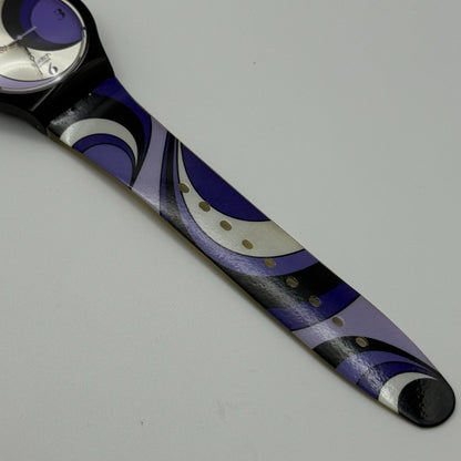 2005 Swatch Jelly in Jelly Purple Mystery SUJB101 Quartz Watch + Box 36mm