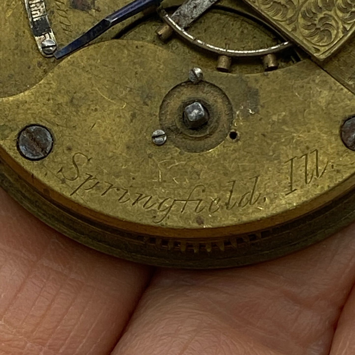 45.6mm Antique Key Wound Pocket Watch Movement PARTS