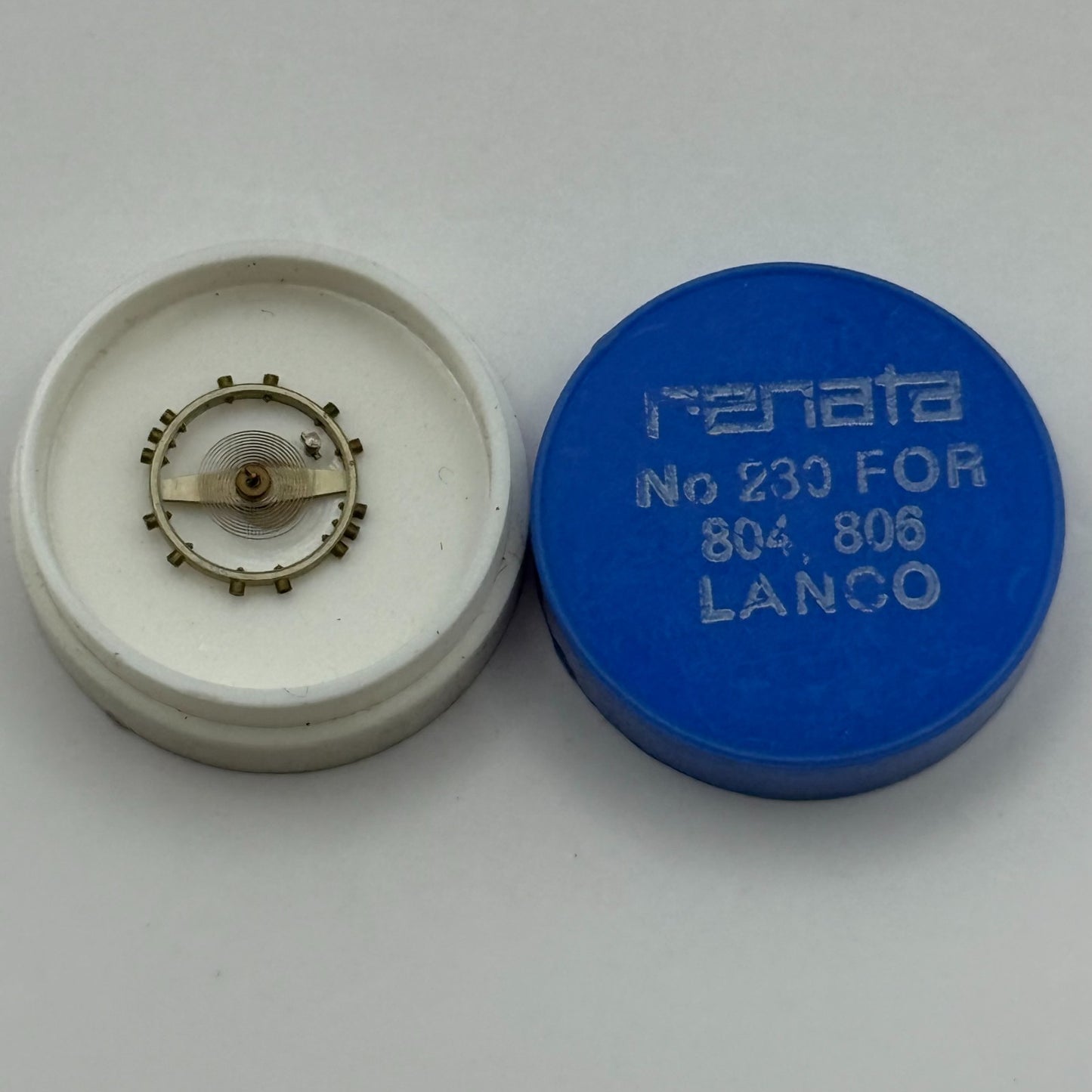 Lanco 804 806 Balance Wheel Complete And Spring 230 Watch Movement Parts NOS