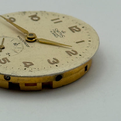 Smiths De Luxe 72 Shockproof Watch Movement Manual Wind Vintage Parts 26.9mm