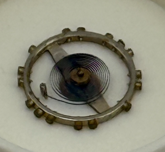 AS 1051 Balance Wheel Complete And Spring 5¼’’’  34 M Watch Movement Parts NOS