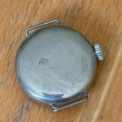 26mm Vintage Interesting Swiss Made Bullseye Manual Wind Watch PARTS / REPAIR