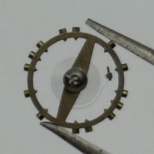 FEF 270 Balance Wheel Complete And Spring 5 1/4''' 173 M Watch Movement Parts
