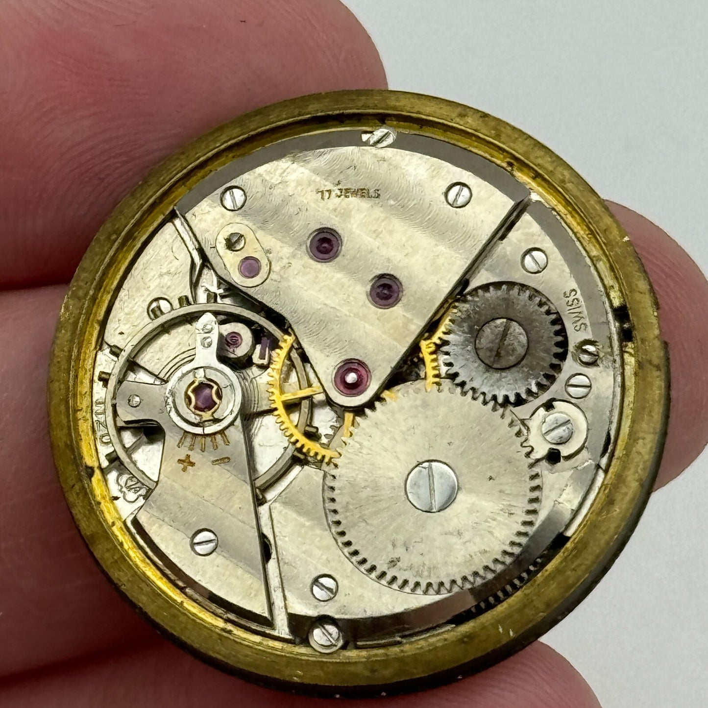 31mm Garrard ETA 1120 Balance Ok Manual Wind Watch Movement Swiss Vintage PARTS