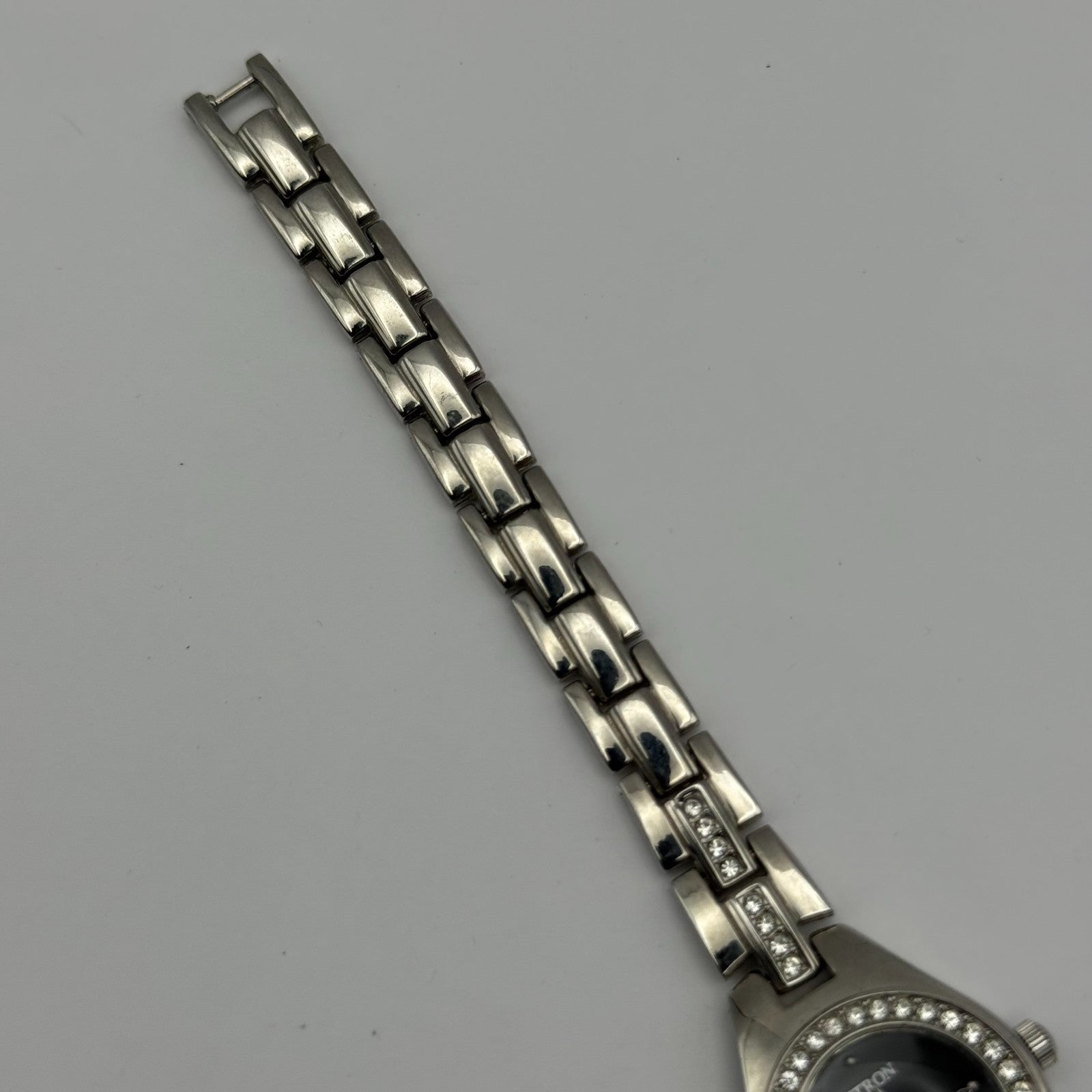 Citron BLC202 Ladies Quartz Watch Black Dial Silver Tone Bracelet Working 21mm