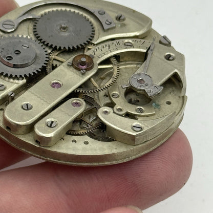 45.2mm High Grade Jules Jurgensen Style Pocket Watch Movement To Restore Parts