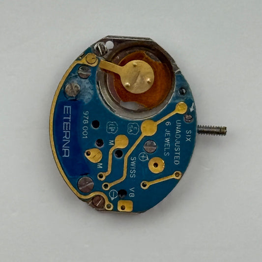 ETA 978.001 Eterna Quartz Watch Movement Incomplete Swiss Vintage Parts Repair