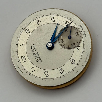 Buren 410 Grand Prix Watch Movement Manual Wind Vintage Parts Repair 25.1mm