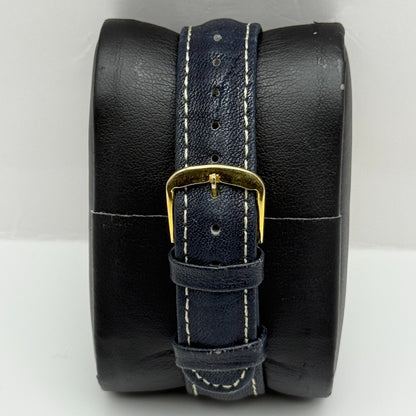 Fossil Collection Quartz Watch Black Leather Strap 34mm PARTS REPAIR