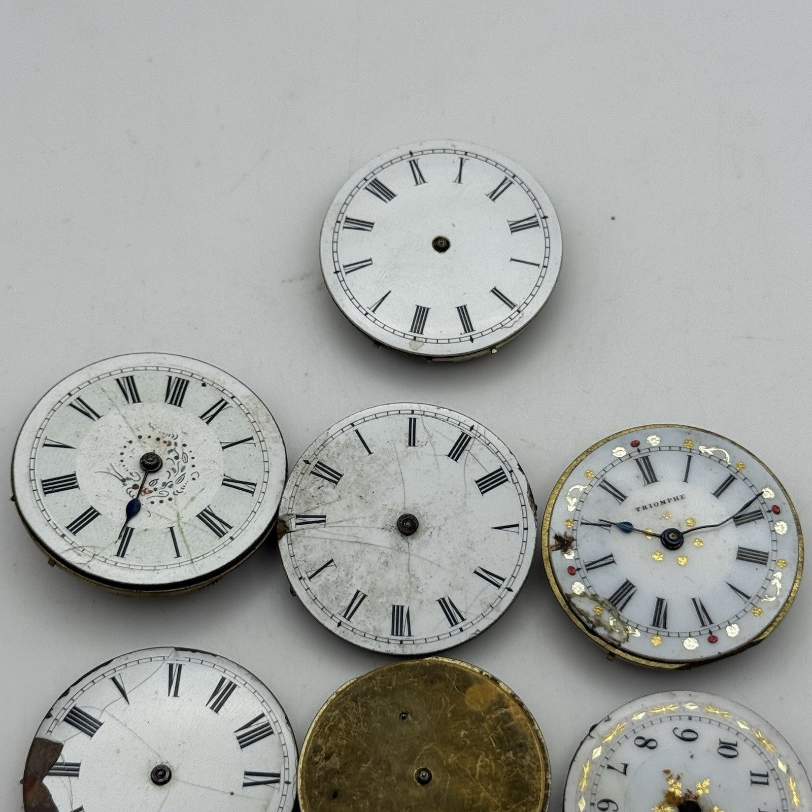 Bundle Mixed Antique / Vintage Pocket Watch Movements Joblot PARTS REPAIR SPARES