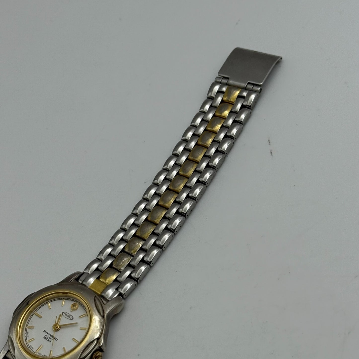 26mm Working Ladies Nero Pa-Nero Milano 2 Tone Quartz Watch 5.25 Inches