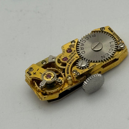 9mm Running  Lucien Piccard LP 37 Baguette Tank Watch Movement Manual Wind PARTS