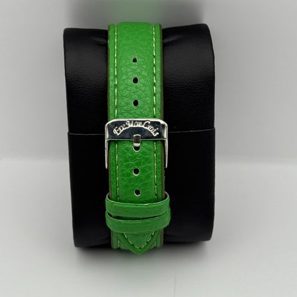 Eve Mon Crios Ladies Quartz Watch Lime Slice Dial Green Strap Japan Working 36mm